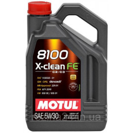 Моторное масло Motul 8100 X-clean FE 5W-30 1л