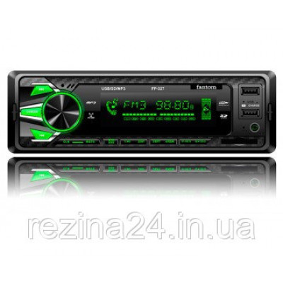 Автомагнитола Fantom FP-327 Black/Green