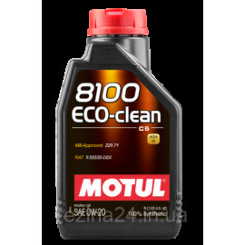 Моторное масло Motul 8100 Eco-clean 0W-20 1л