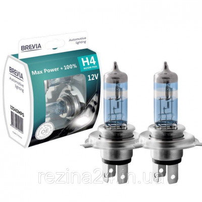 Комплект галогенних ламп Brevia H4 Max Power 12040MPS