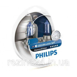 Комплект галогенних ламп Philips DiamondVision 12258DVS2 H1 5000K