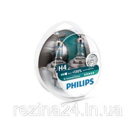 Комплект галогенных ламп Philips X-tremeVision 12342XVS2 H4 60/55W 12V P43T +130%