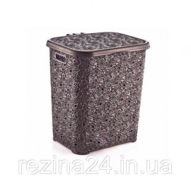 Корзина для белья OZ-ER PLastik LACY 48л, коричневый (P028-X23)