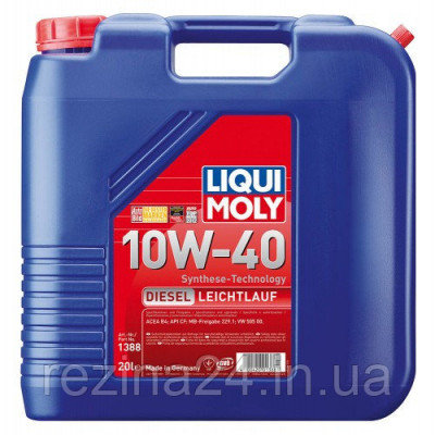 Моторное масло Liqui Moly Diesel Leichtlauf 10W-40 20л