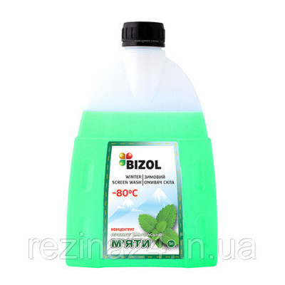 Омыватель стекла зимний Bizol WINTER SCREEN WASH -80C концентрат alpine mint 1л