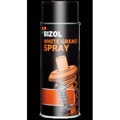 Сперй-мастило біла з тефлоном Bizol WHITE GREASE SPRAY 400мл