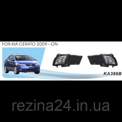 Протитуманні фари Vitol KA-386B-W KIA Cerato 2009-