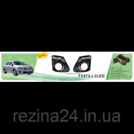 Противотуманные фары Vitol TY-472-L2LED-W Toyota Corolla 2011- эл.проводка