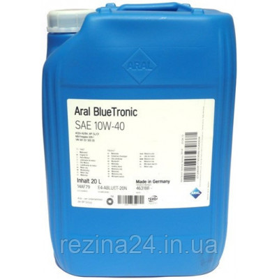 Моторное масло Aral BlueTronic 10W-40 20л