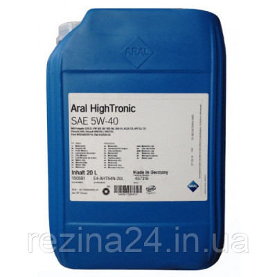 Моторное масло Aral HighTronic 5W-40 20л