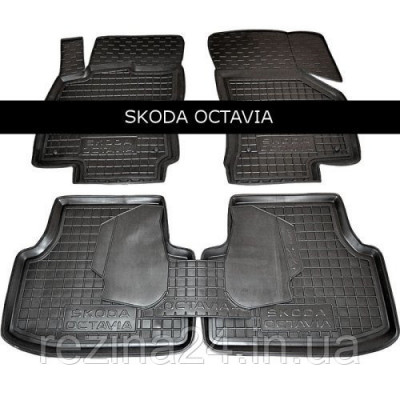 Килимки в салон Avto Gumm 11385 для Skoda Octavia A7 2013-