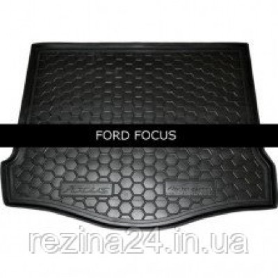 Коврик в багажник Avto Gumm для Ford Focus 3 Sedan 2011- (с докаткой)