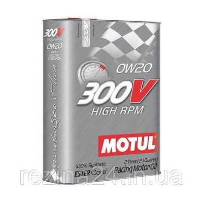 Моторное масло Motul 300V High RPM 0W-20 2л