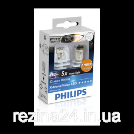 Сигнальні LED лампи Philips X-tremeVision LED 12764X2 PY21W