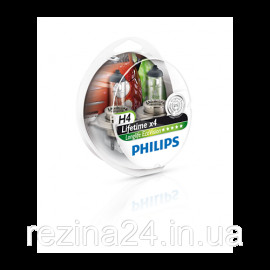 Комплект галогенних ламп Philips LongLife EcoVision 12342LLECOS2 H4 12V 60/55W P43t-38