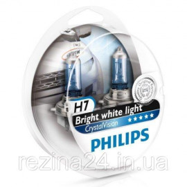 Комплект галогенних ламп Philips Cristal Vision 12972CVSM H7 12V 55W PX26d + 2x W5W