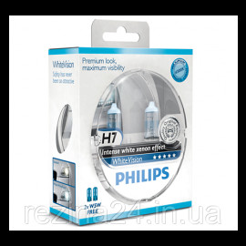 Комплект галогенних ламп Philips WhiteVision 12972WHVSM H7 12V 55W PX26d