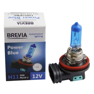 Галогенная лампа Brevia H11 Power Blue 12011PBC 12V 55W