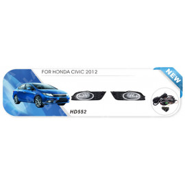 Противотуманные фары Vitol HD-552-W Honda Civic 2012 эл.проводка