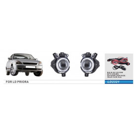 Противотуманные фары Vitol LD-2321-W Chrome LADA Priora 2170-72