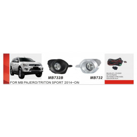 Противотуманные фары Vitol MB-732B-W Mitsubishi Pajero Sport 2013-16