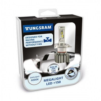 Світлодіодні лампи Tungsram Megalight LED +200 12V H4 24W 6000K