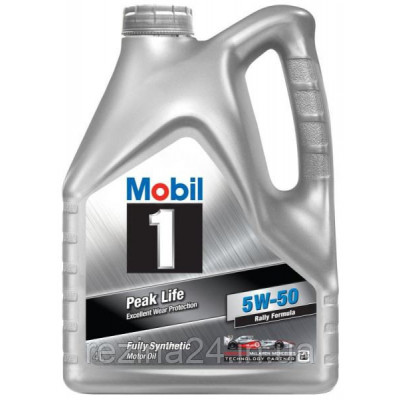 Моторное масло Mobil 1 Peak Life 5W-50 4л