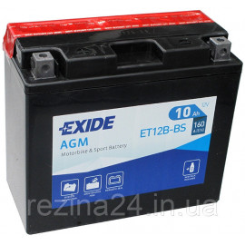 Аккумулятор Exide 12V 10AH/160A (ET12B-BS)