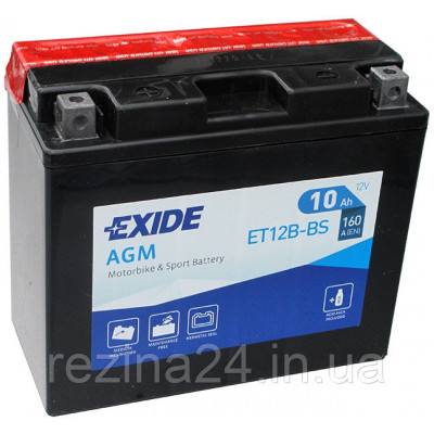 Аккумулятор Exide 12V 10AH/160A (ET12B-BS)