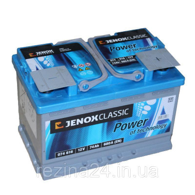 Акумулятор Jenox Classic 74AH/680A (074616)