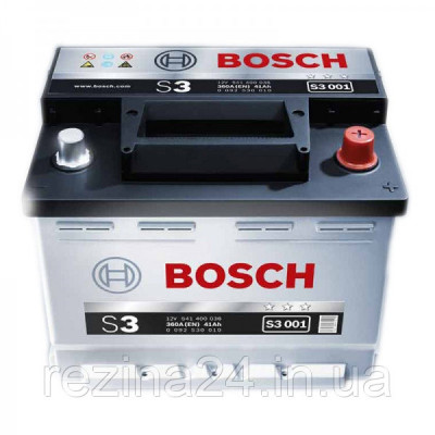 Аккумулятор Bosch S3 41AH/360A (S3001)