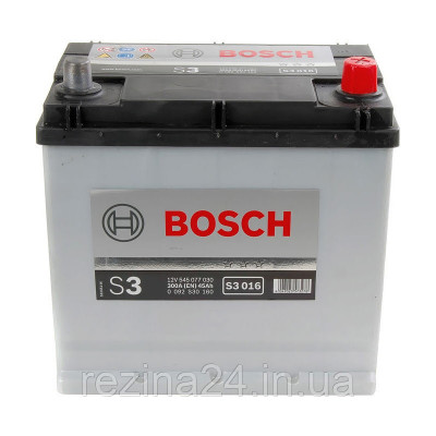 Аккумулятор Bosch S3 45AH/300A (S3016)