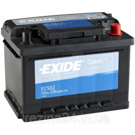 Акумулятор Exide Classic 50AH/510A (EC502)