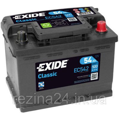 Аккумулятор Exide Classic 54AH/500A (EC542)