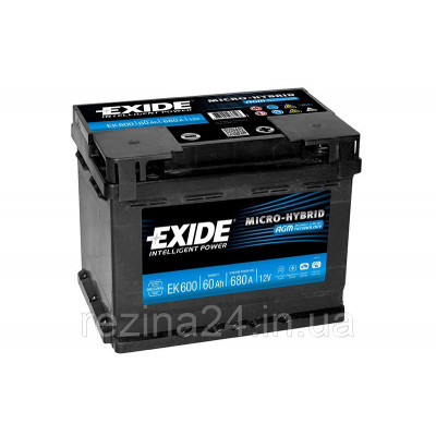 Акумулятор Exide Classic 60AH/680A (EK600)