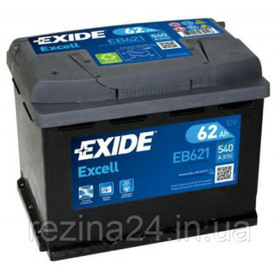 Аккумулятор Exide Excell 62AH/540A (EB621)