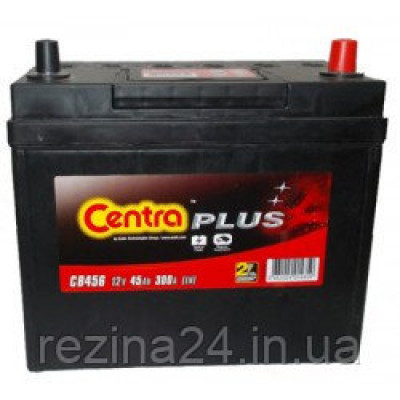 Акумулятор Centra Plus 45AH/300A (CB456)