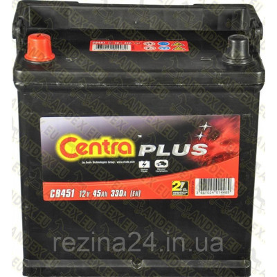 Аккумулятор Centra Plus 45AH/330A (CB451)