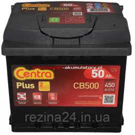 Акумулятор Centra Plus 50AH/450A (CB500)