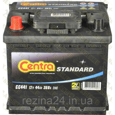 Акумулятор Centra Standart 44AH/360A (CC441)