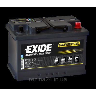 Акумулятор Exide Marin Equipment GEL 56AH/650WH (ES650)